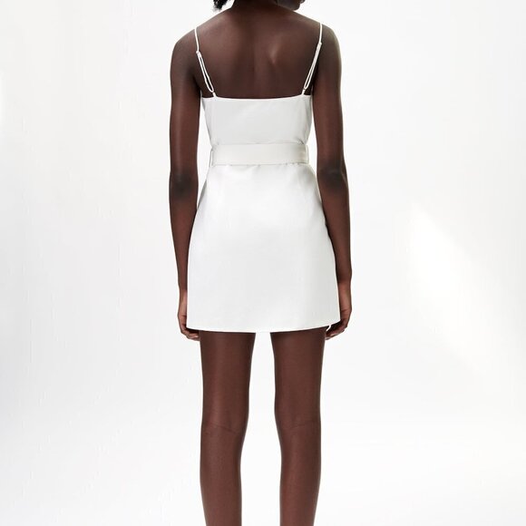 ZARA LINEN BLEND BELTED DRESS - Picture 6 of 8